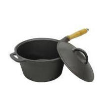 Vegetable Oil Cast Iron Camping Cookware Saucepan